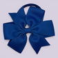 Royal blue pinwheel school hair bow bobble
