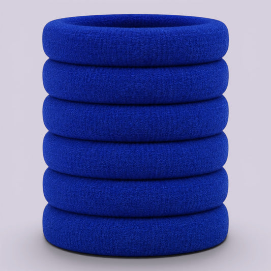 Royal blue soft non damage school hair bobbles