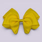 Yellow school hair bow clip