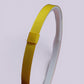 Yellow headband close up