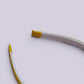 Yellow hair headband styling view